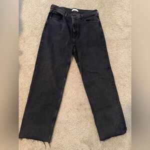 Abercrombie women’s Black Straight-Leg Jeans